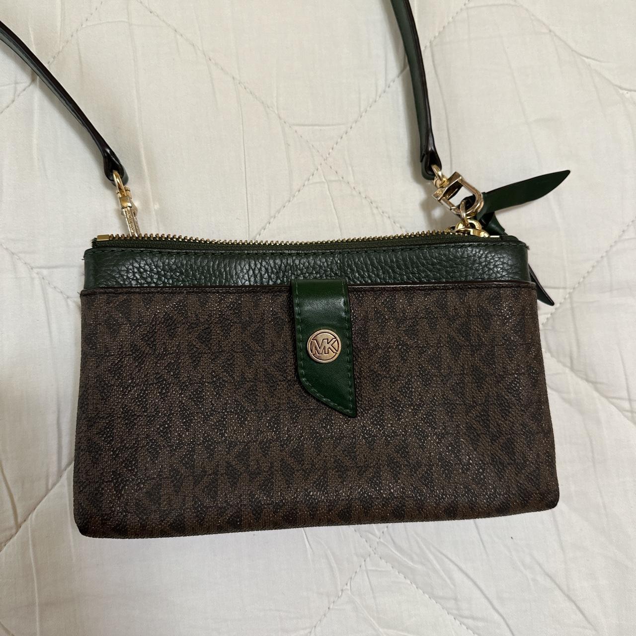 brown michael kors mini speedy purse comes with it's - Depop