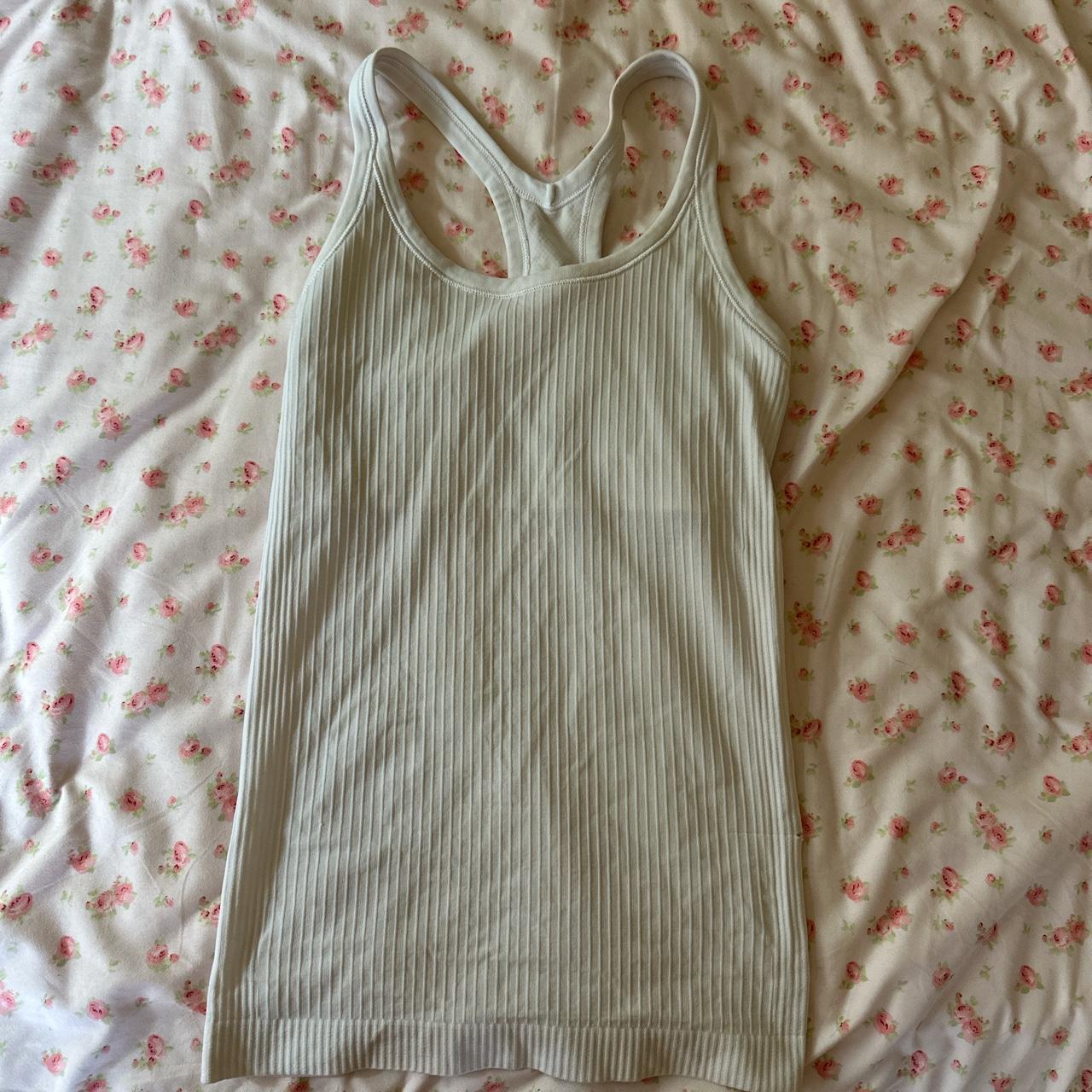 lululemon tank 🤍 (small hole in side but can get... - Depop