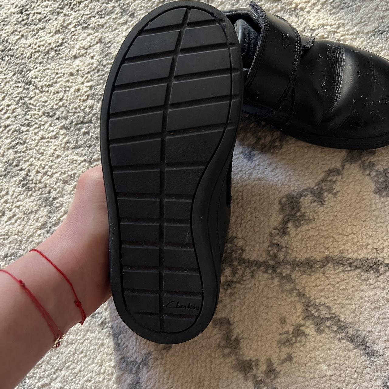 clarks black school shoes
