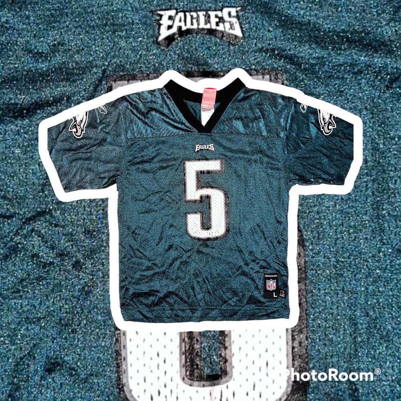 Reebok Philadelphia Eagles McNabb Jersey Green Men's - Depop