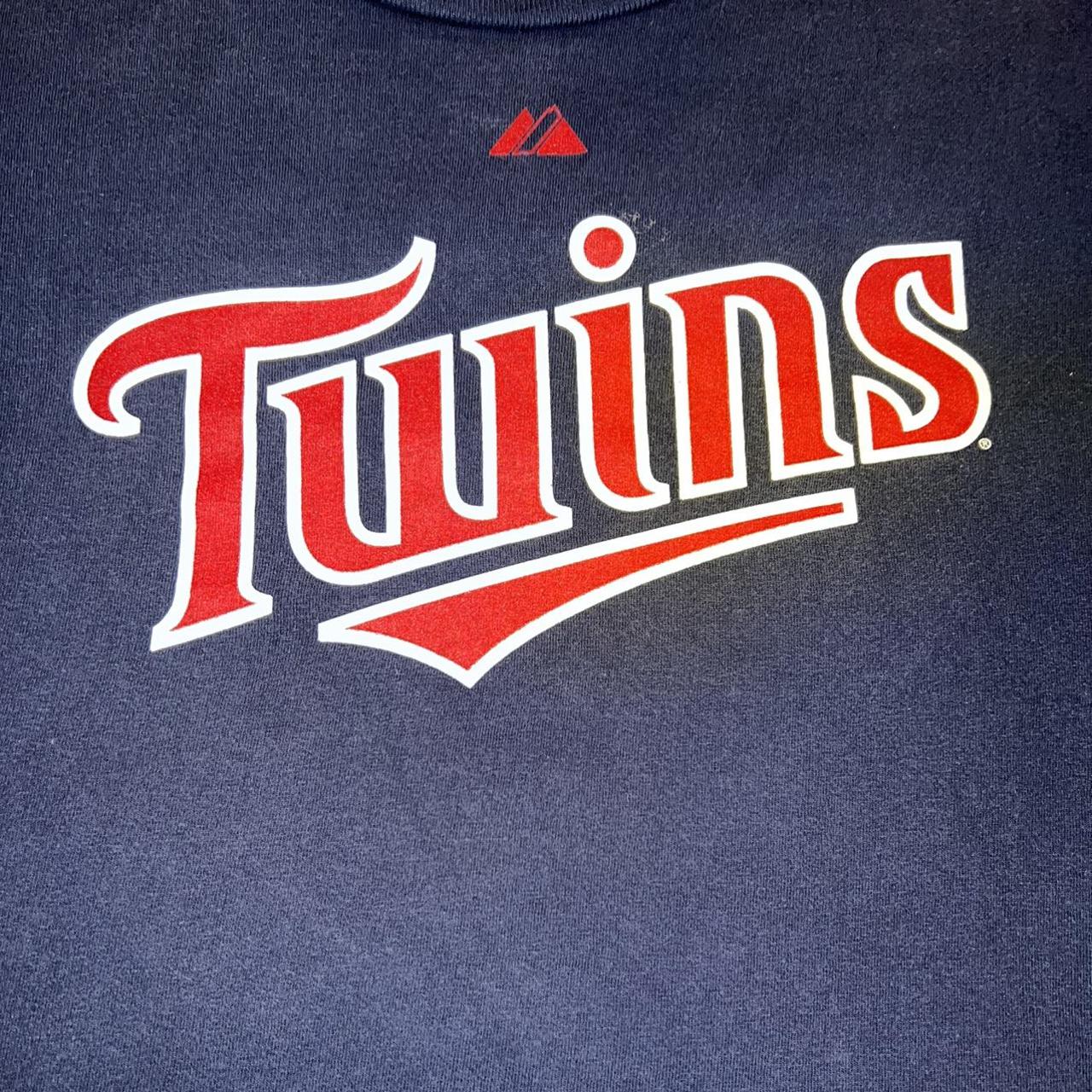 Throwback Minnesota Twins Joe Mauer Majestic MLB - Depop