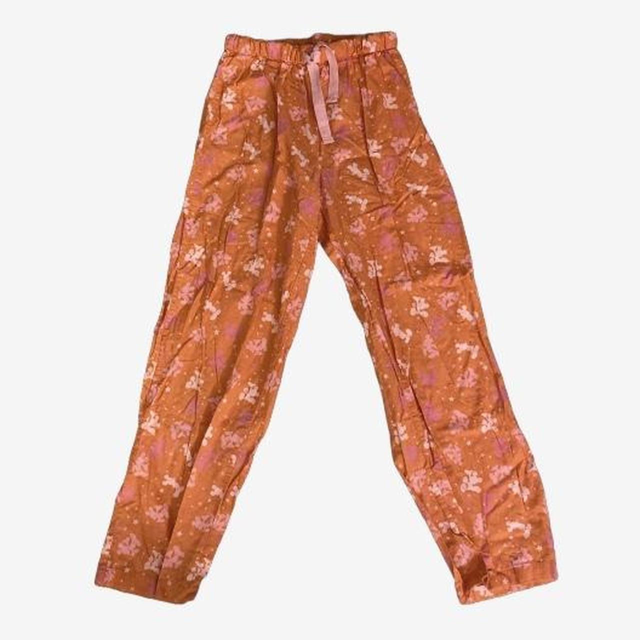 Orange Disney Mickey Sweatpants