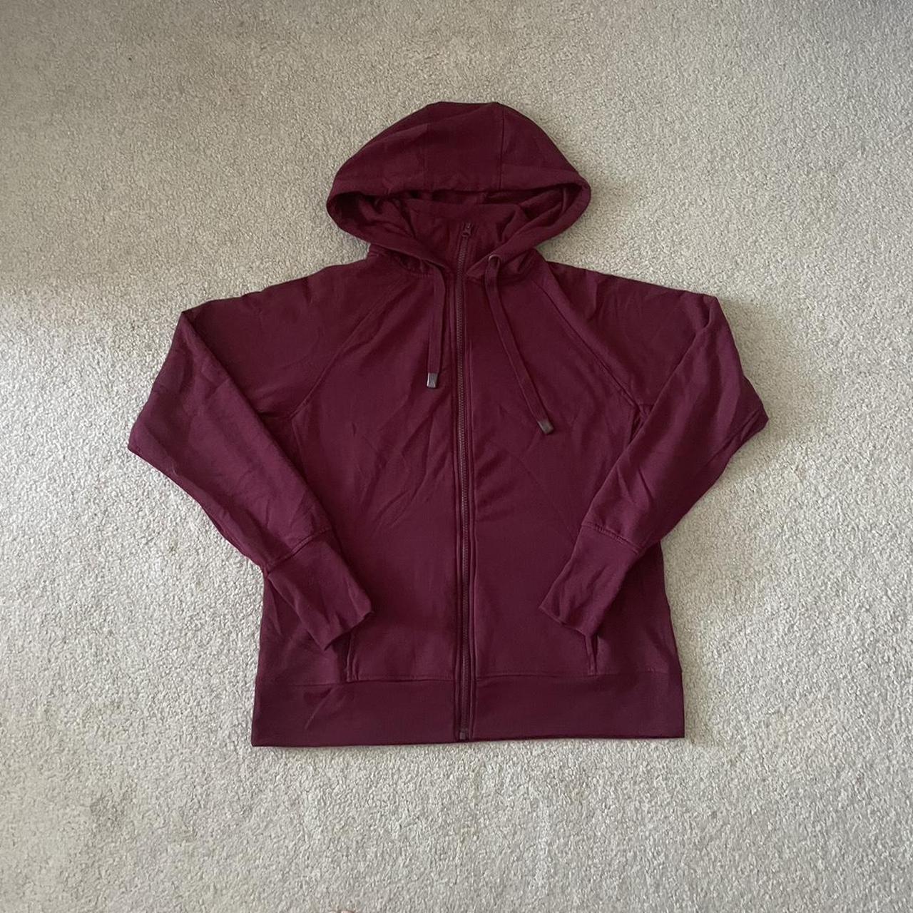 Danskin Red Fleeced Hoodie note flaws some fuzz. Depop