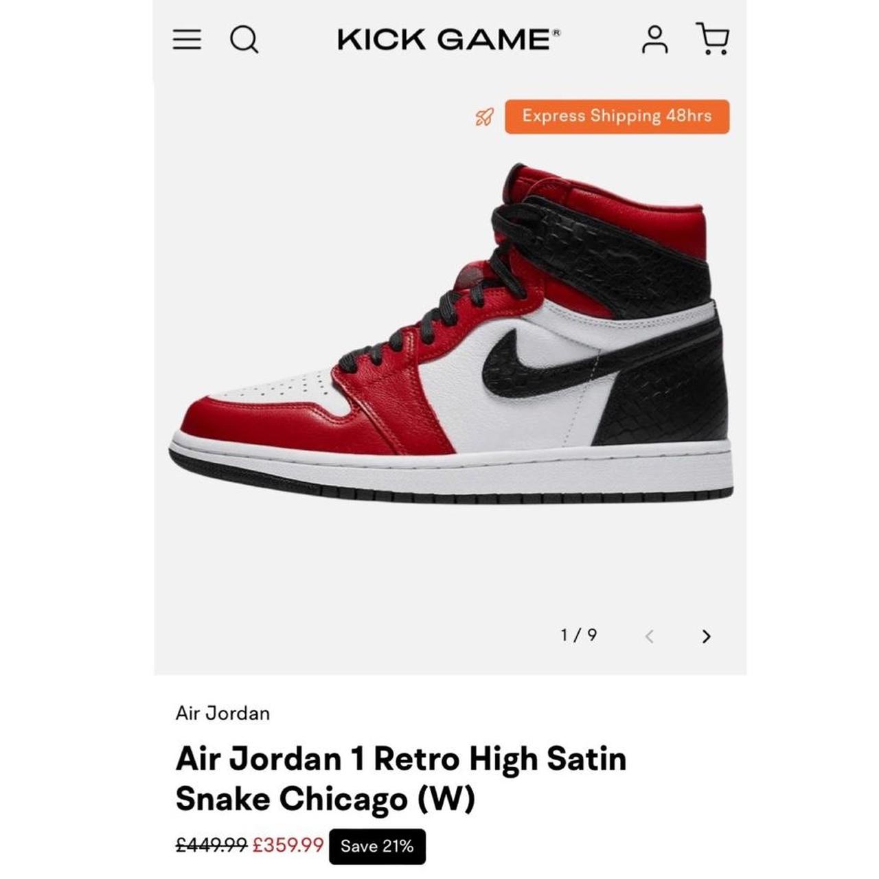 Jordan 1 chicago online snake