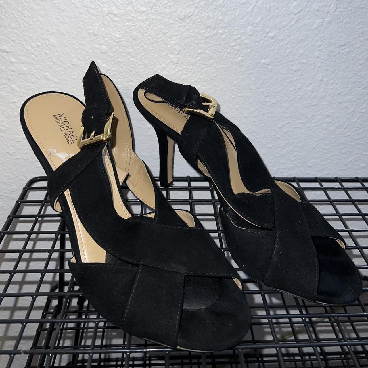 Michael Kors Becky Crisscross Suede Slingback Depop