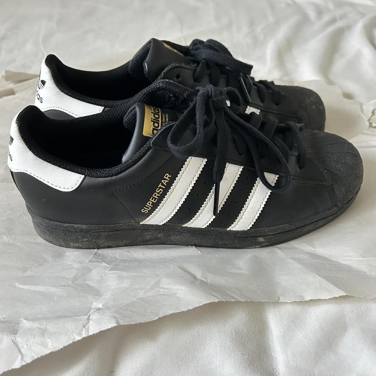 mens black and white adidas