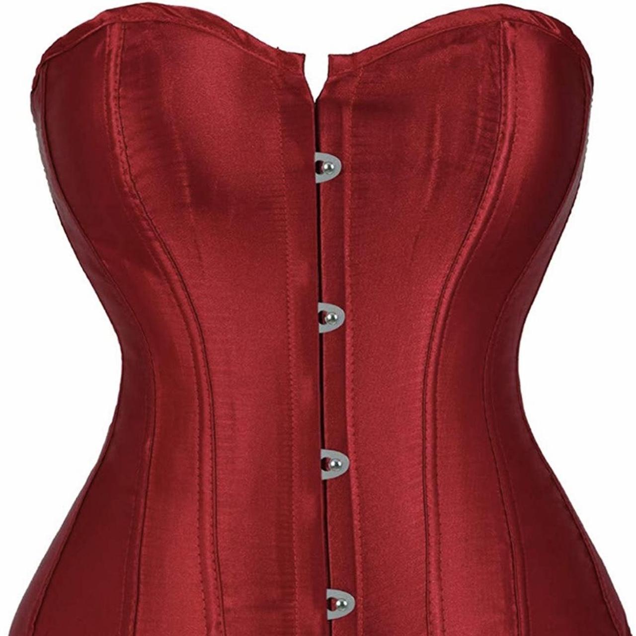 Women's Red Corset Depop