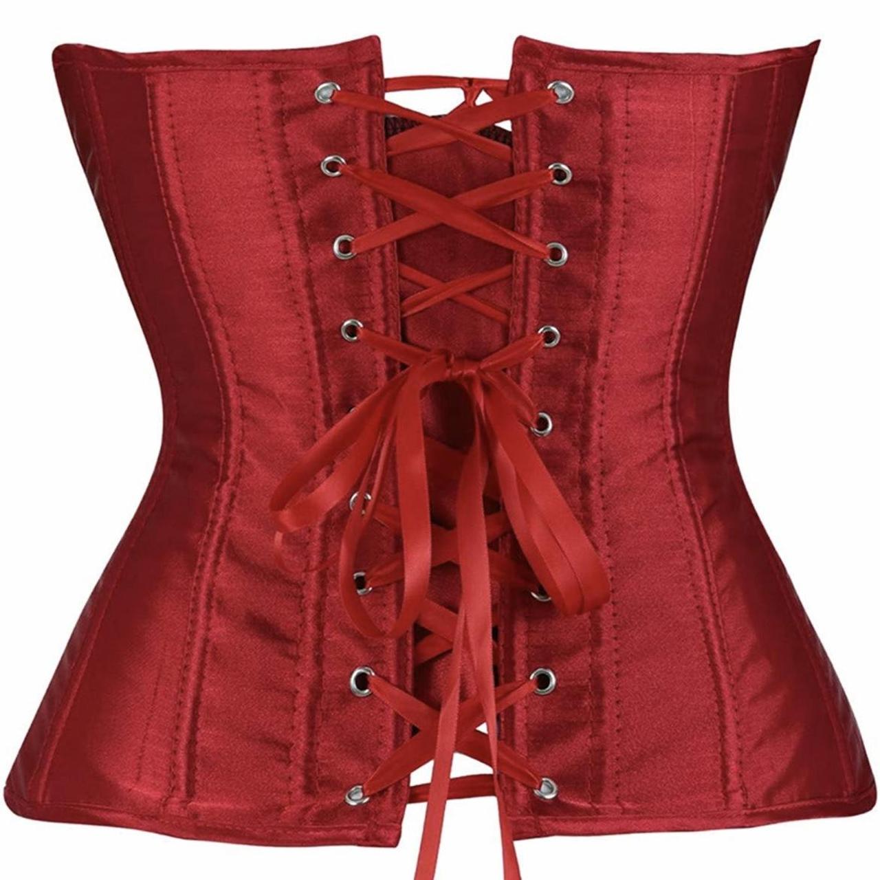 Women's Red Corset Depop