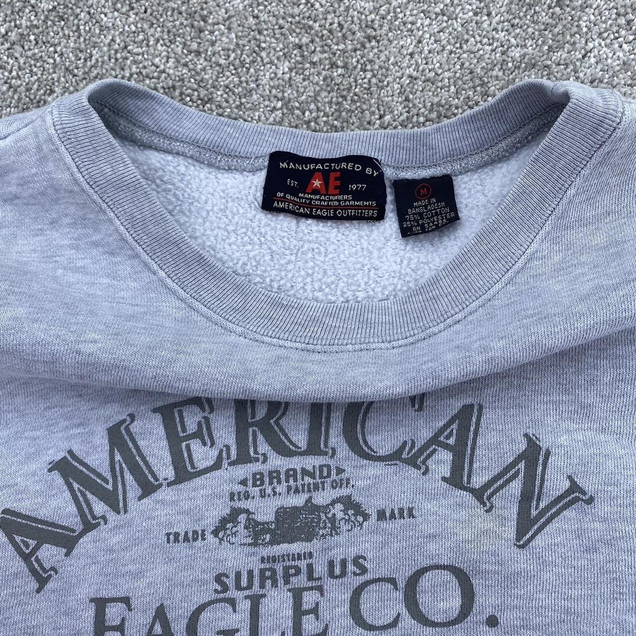 American Eagle Outfitters Men's Grey Sweatshirt | Depop