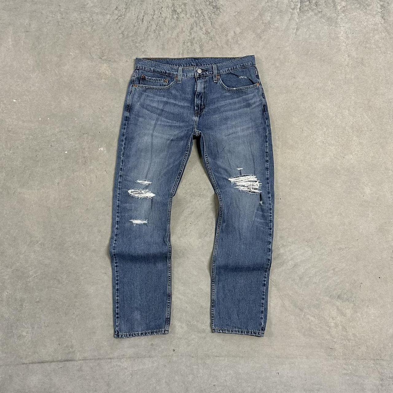 Modern Levi s 502 distressed jeans size 34 x Depop