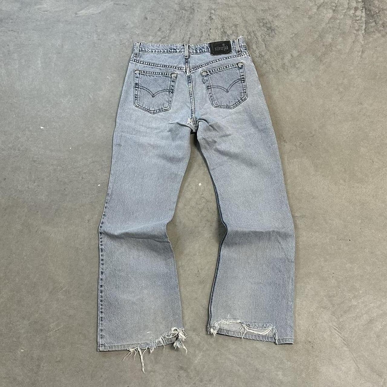 Vintage 90’s silver tab Levi’s hipster flare jeans...