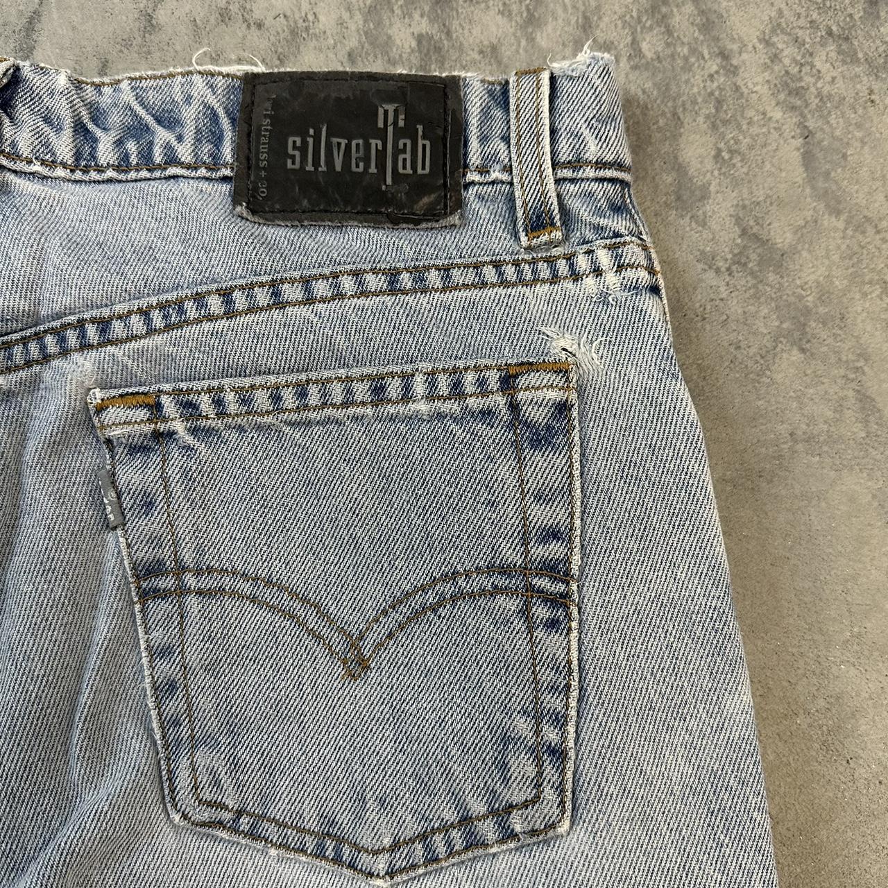 Vintage 90’s silver tab Levi’s hipster flare jeans...