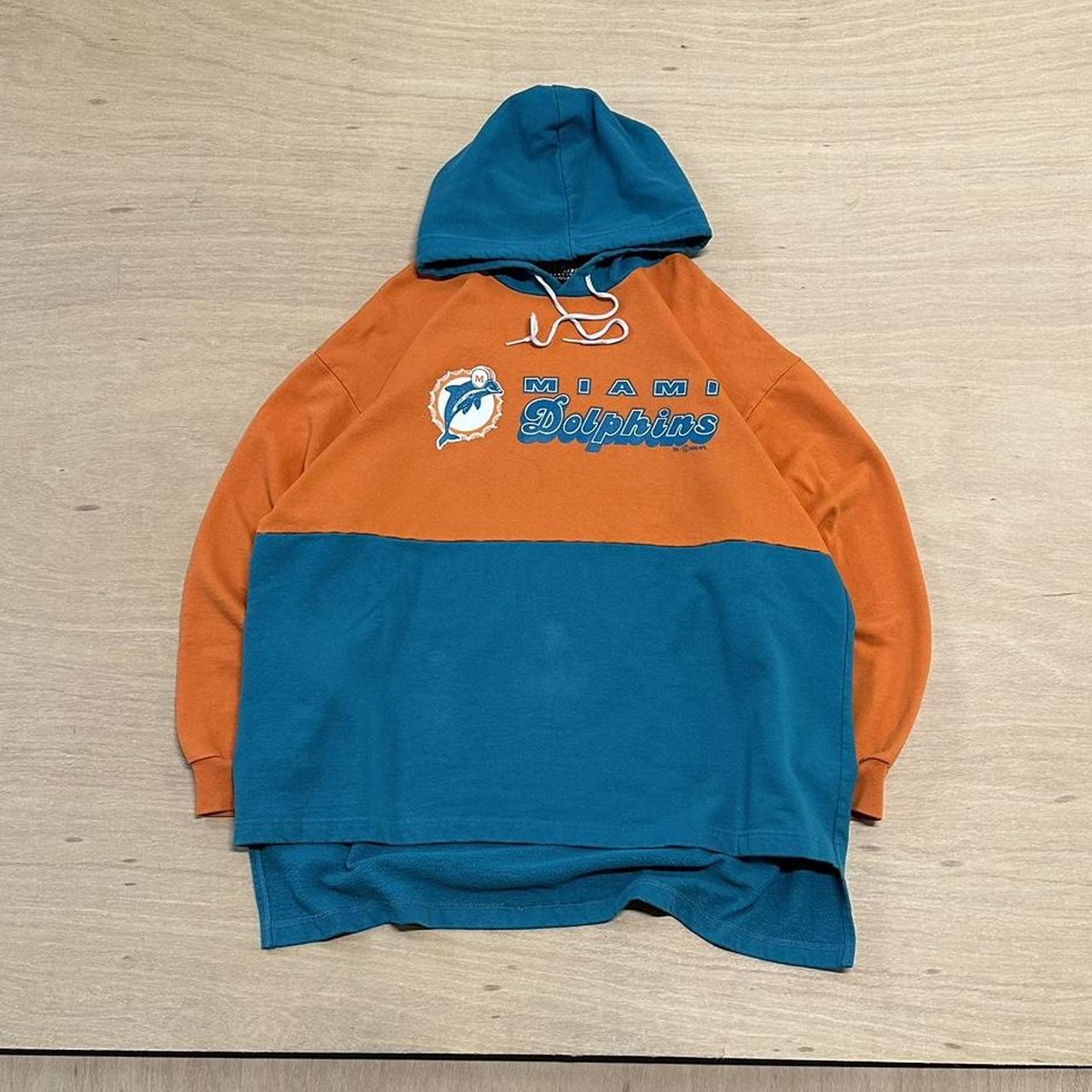 Vintage 1995 Miami Dolphins Sweatshirt Size - Depop