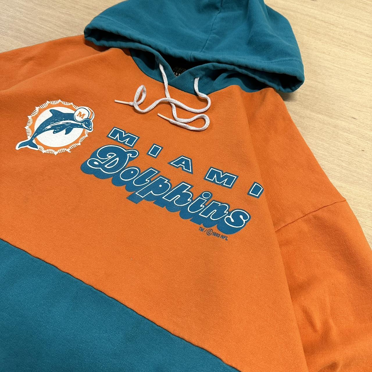 Vintage Y2K Miami Dolphins Hoodie Size: Large - Depop