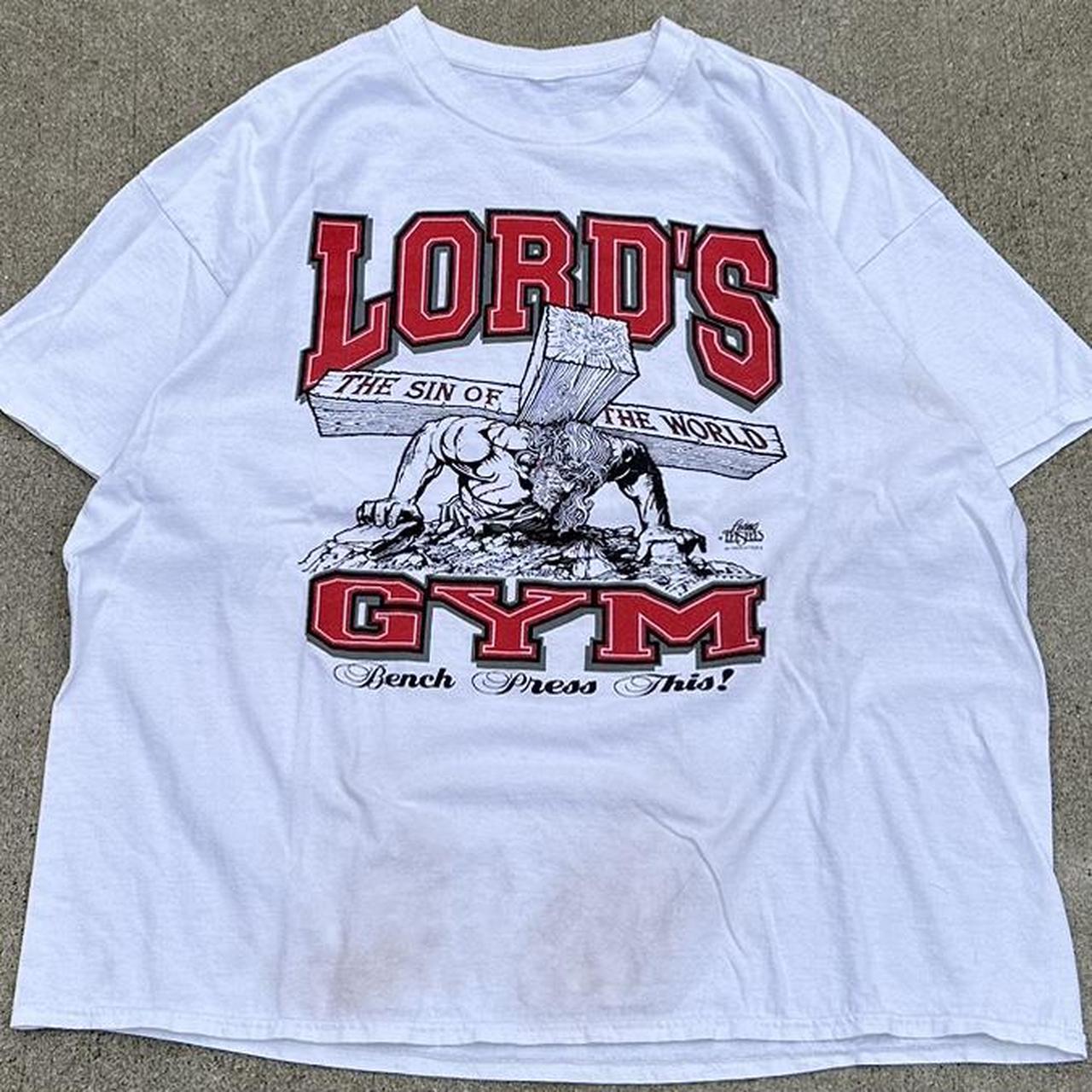 Vintage Y2K Lord’s Gym t-shirt size XXL (ptp-25... - Depop