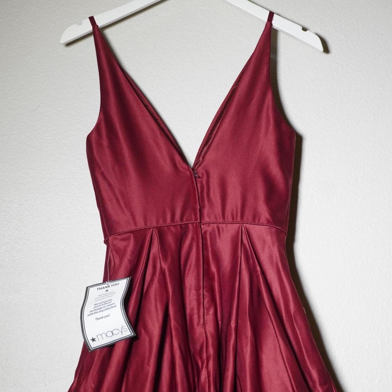 Blondie Nites Women's Burgundy and Red Dress | Depop