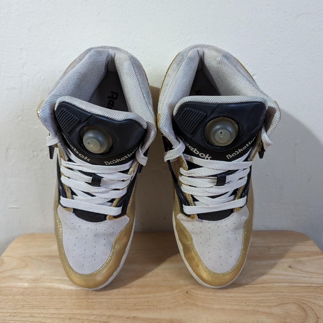 Gold high cheap top reeboks