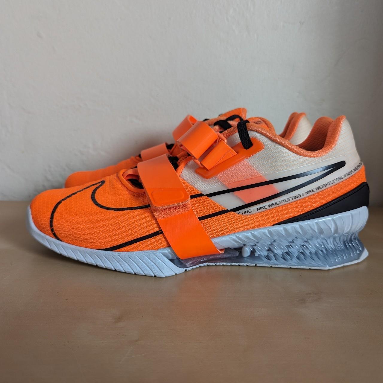 Nike Romaleos 4 Total Orange Black Lifting Shoes...