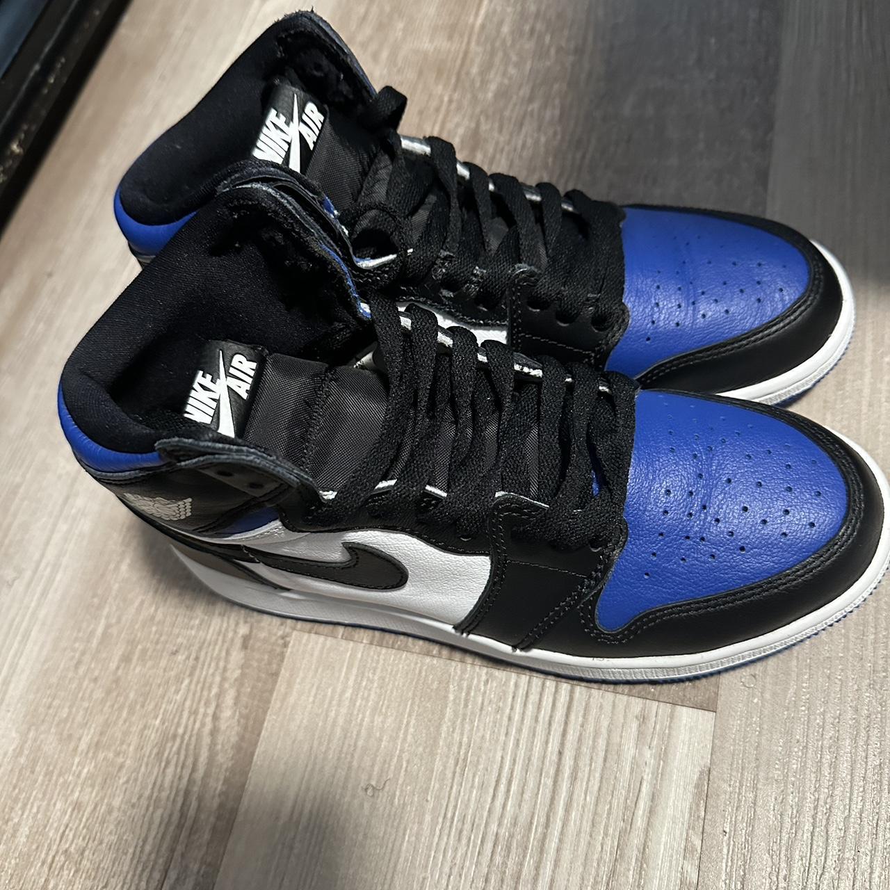 Air Jordan 1 Retro High OG GS 'Royal Toe' Size... - Depop