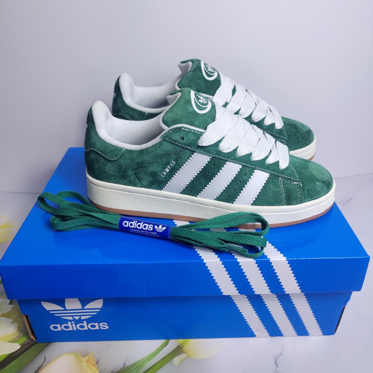 Adidas Campus O0s dark green Women sneakers... Depop