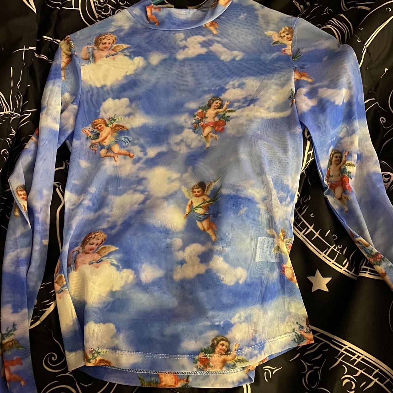 Blue sales cherub shirt