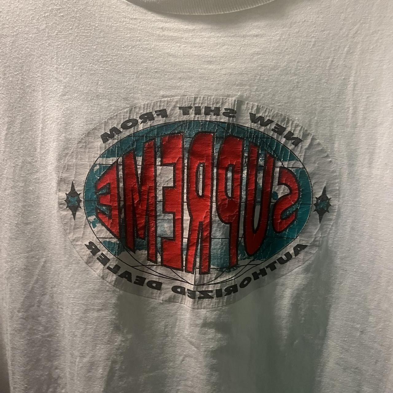 Supreme 'New shit authorized dealer' 2019 tee... - Depop