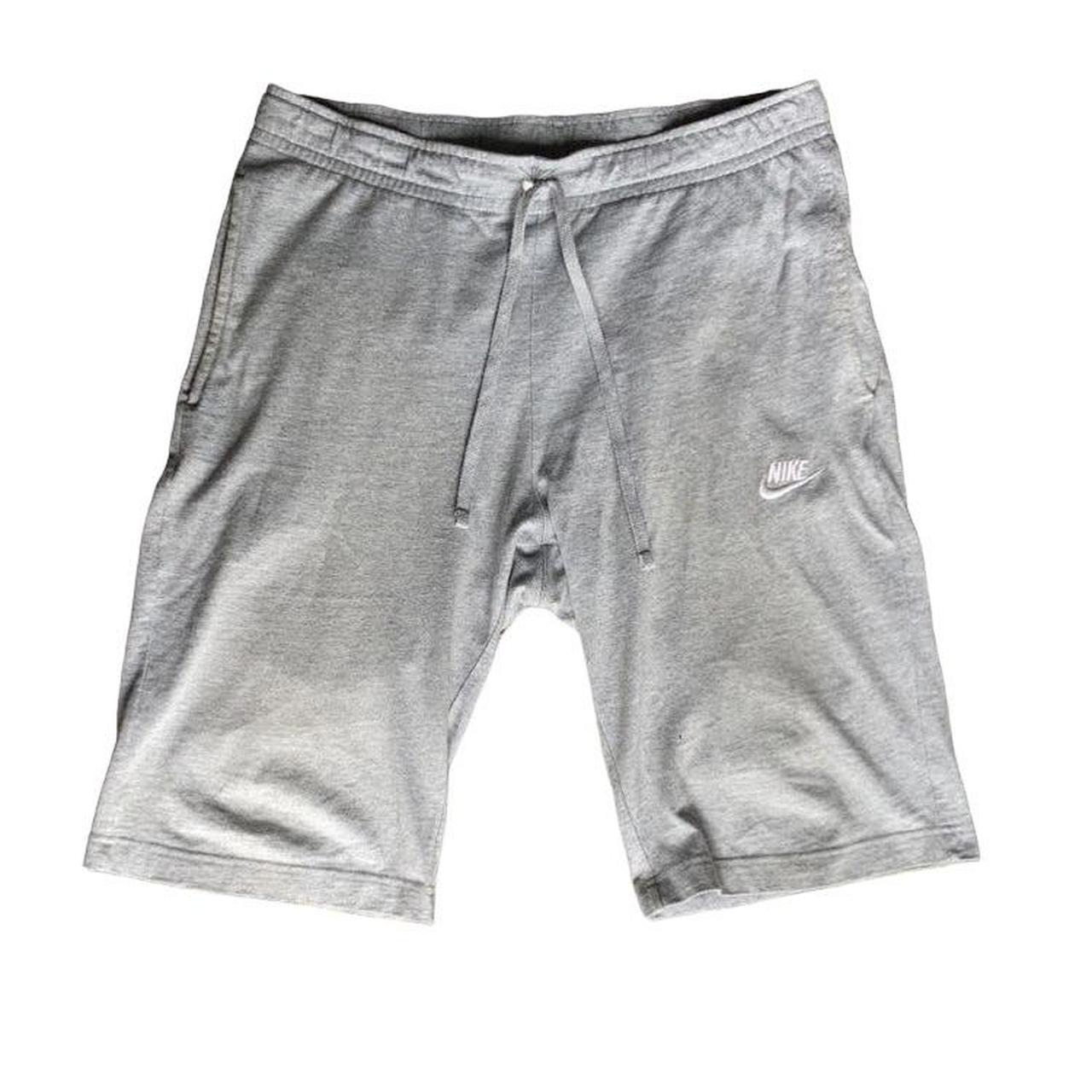 mens grey sweat shorts nike