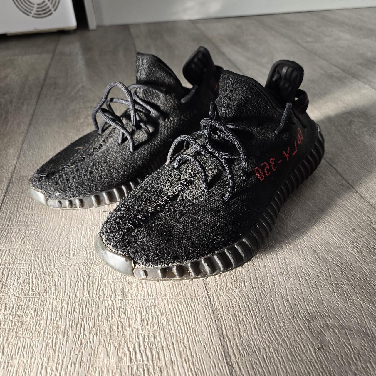 Adidas Yeezy Boost 350 V2 Black and Red Purchased. Depop