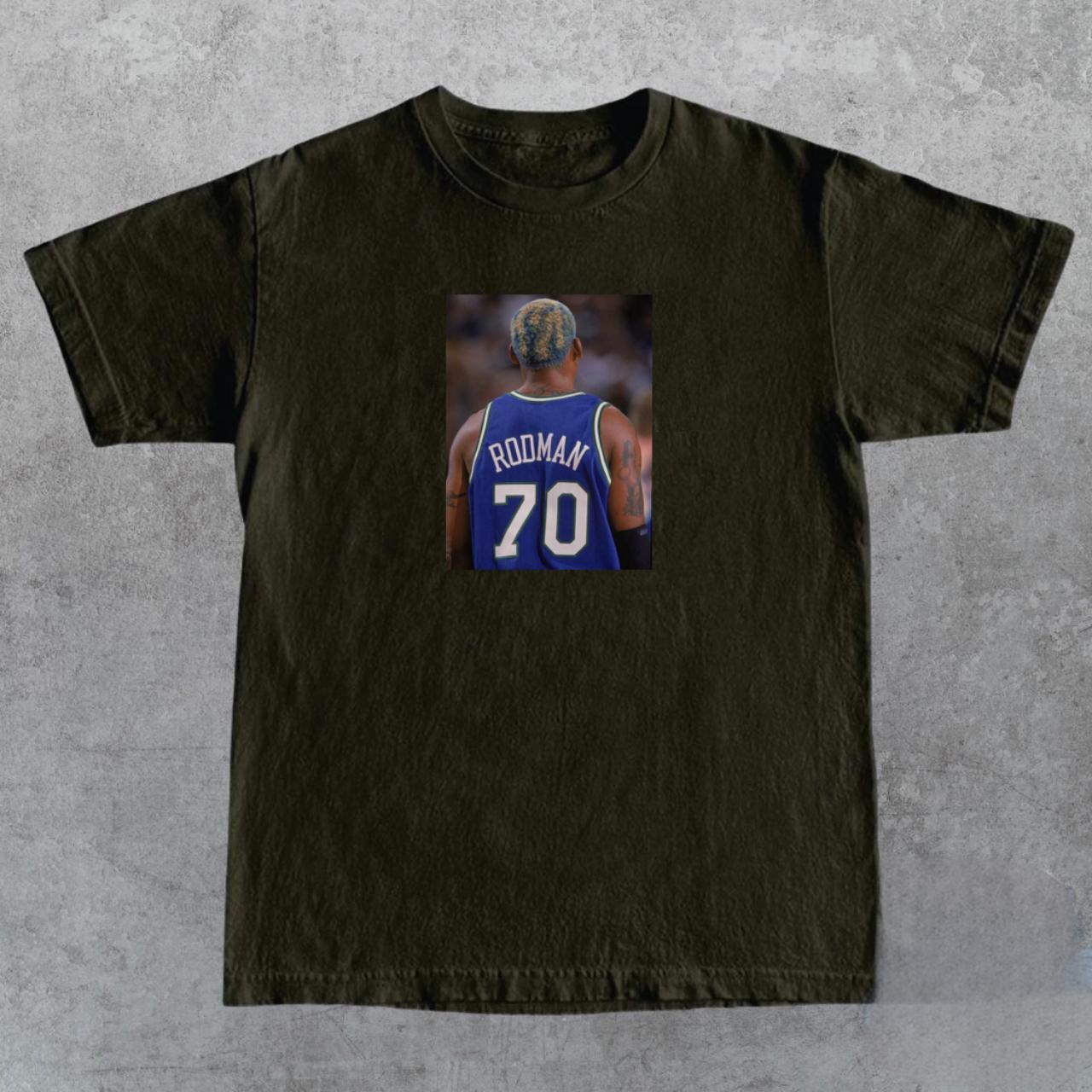 Dennis Rodman Dallas Mavs T-shirt Sizes: S-XXL High... - Depop
