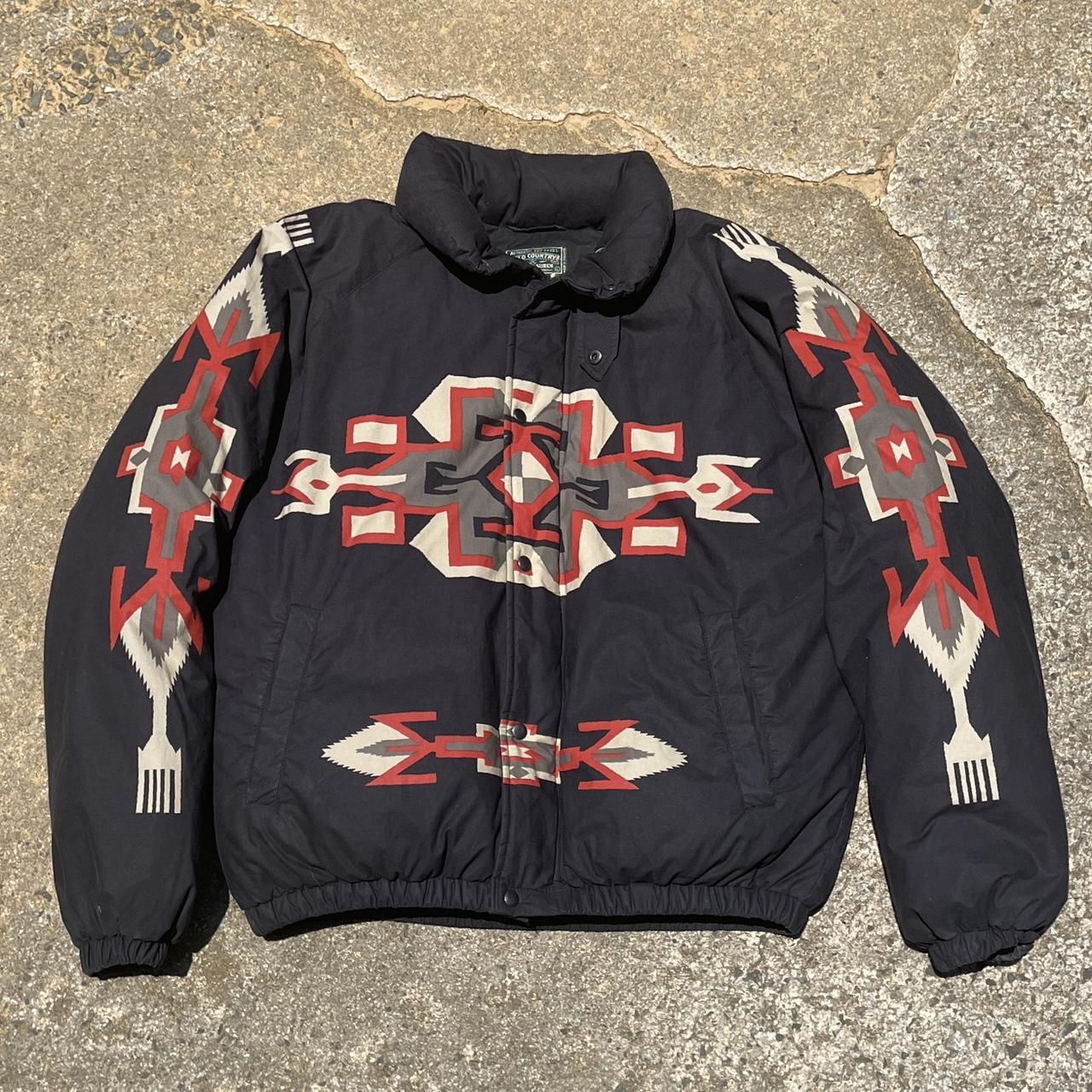 Vintage Ralph Lauren Aztec outlets Fleece Jacket