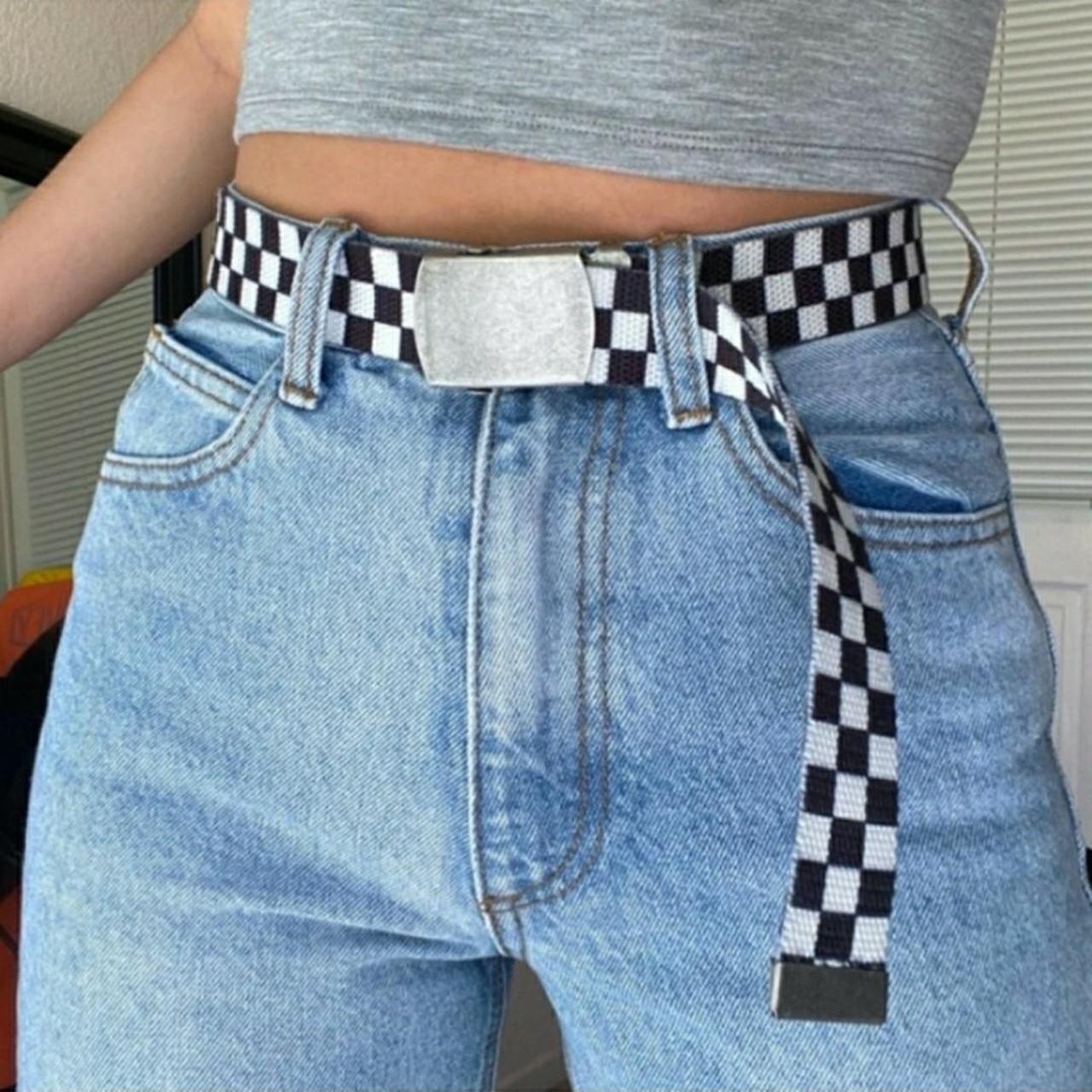 Brandy Melville Checkerboard belt. Black and White...