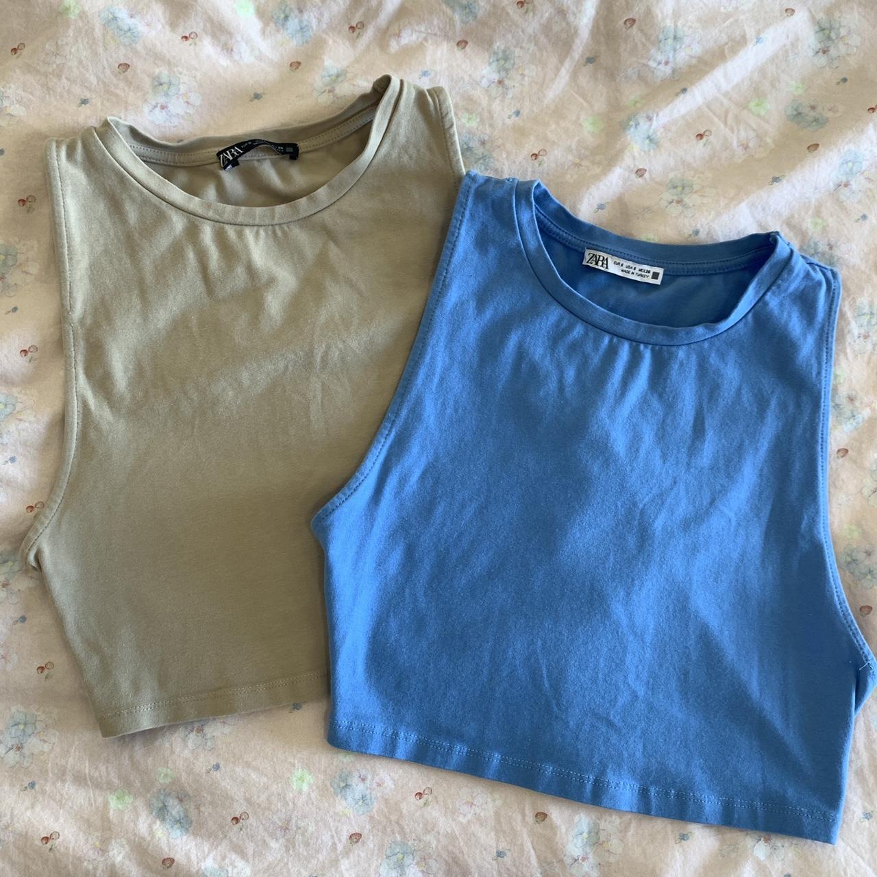 Zara high neck tanks Great condition! Size... Depop