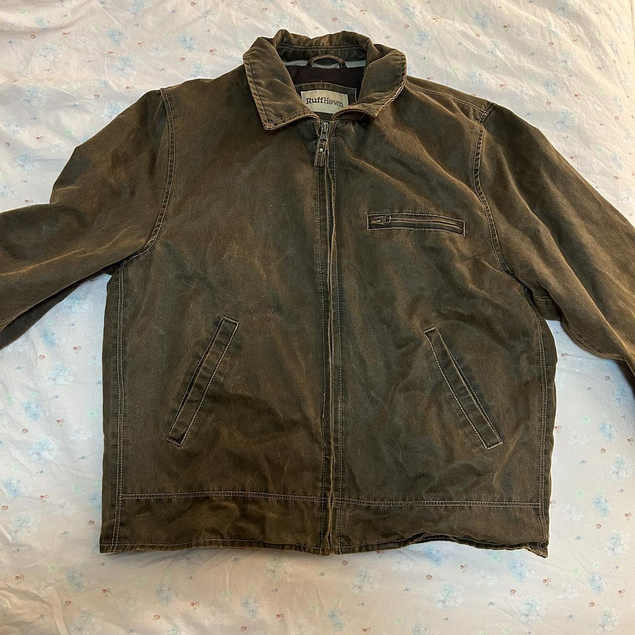 Vintage leather suede looking jacket Looks like... - Depop