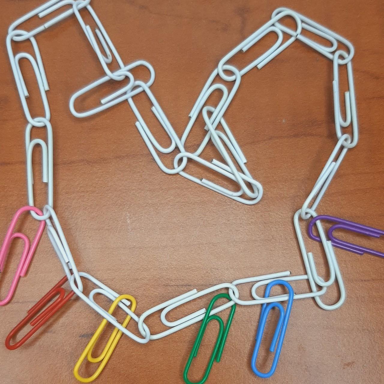 Handmade Paper Clip Necklace . These are handmade by... - Depop