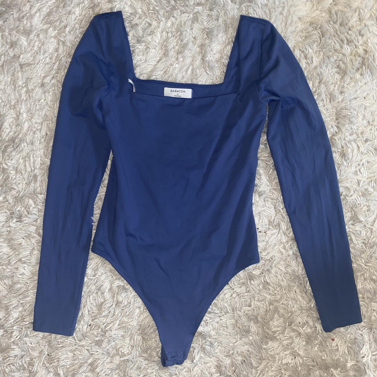 Aritzia Women's Blue Bodysuit | Depop