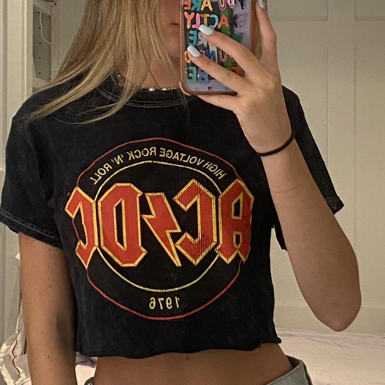 Ac dc best sale shirt forever 21