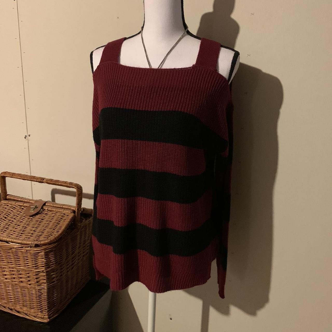 Hooked Up by IOT Women's Red and Black Jumper