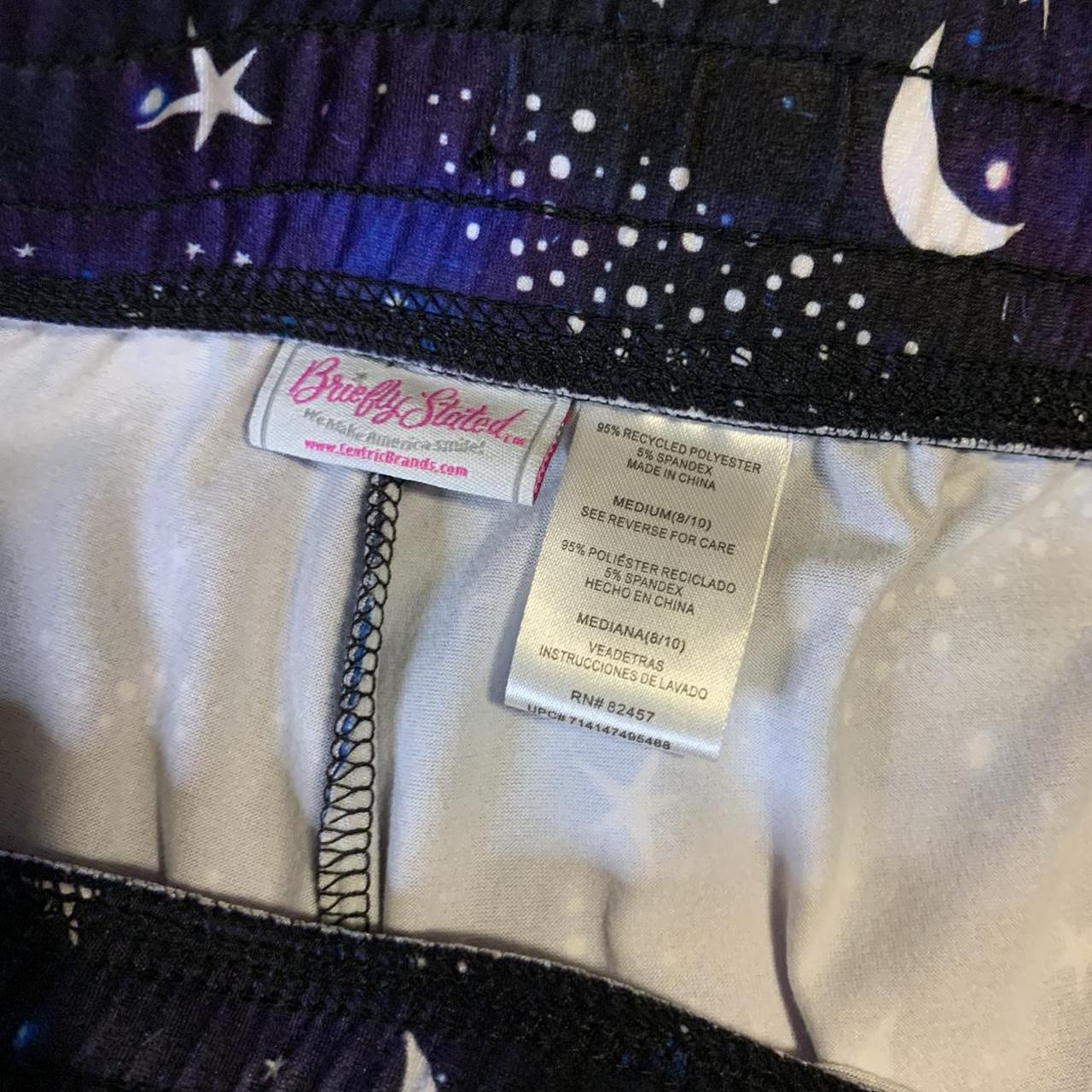 Briefly Stated Women's Black and Purple Trousers (3)