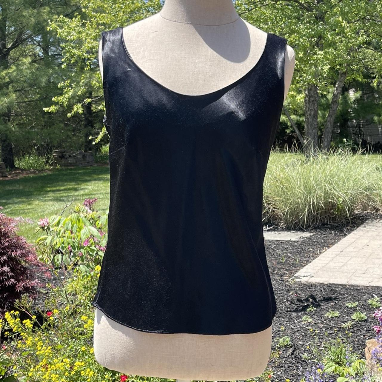 VINTAGE BETSY & ADAM TANK TOP size small black... - Depop