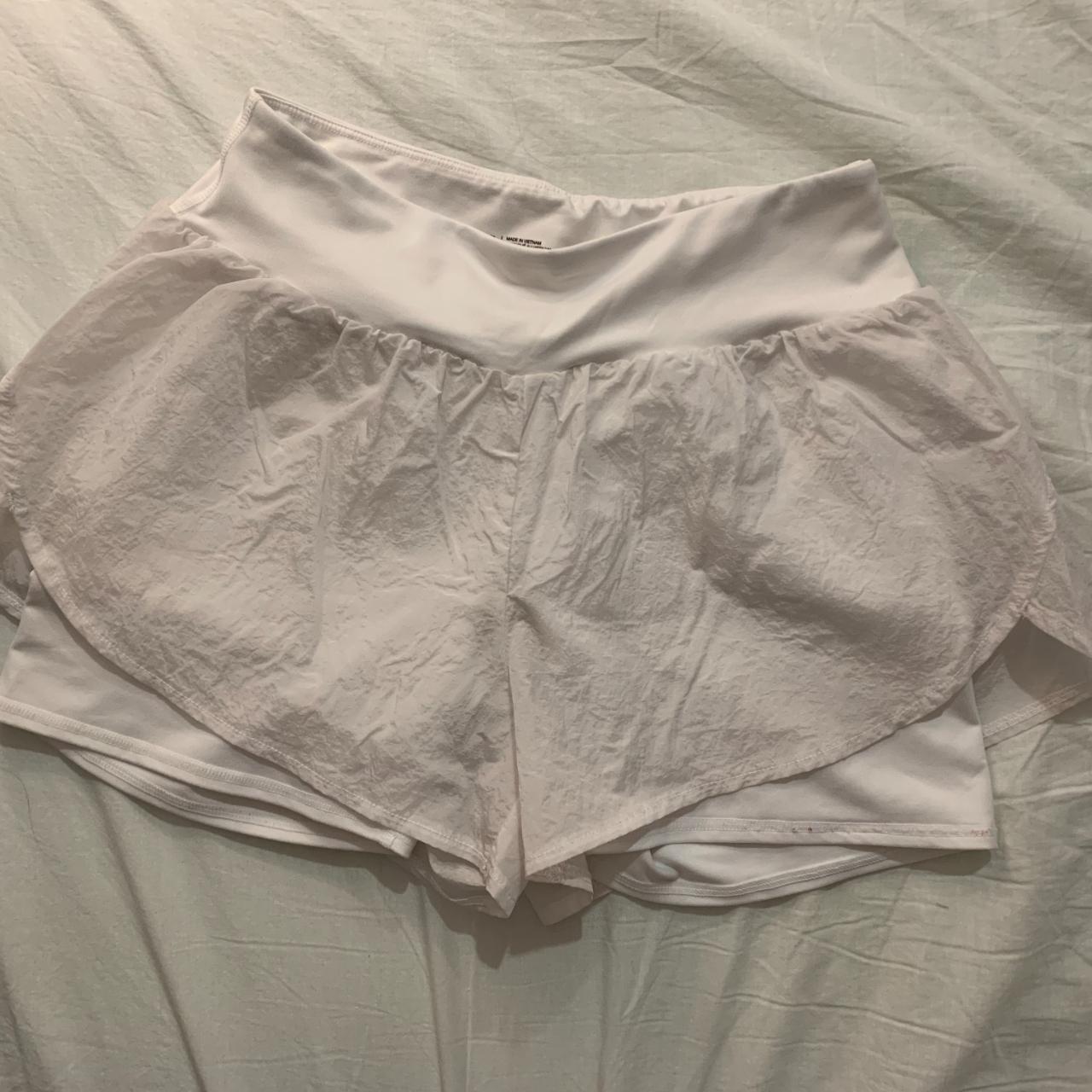 Zella White Shorts - Depop