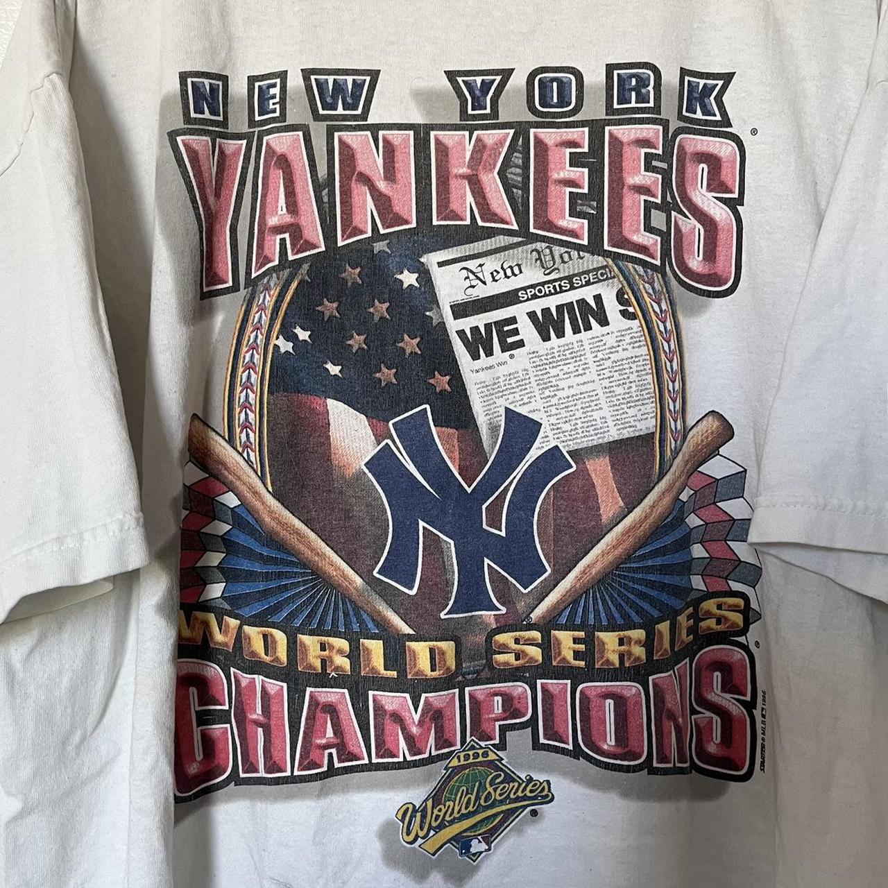 Vintage 1996 New York Yankees Shirt Men Large - Depop