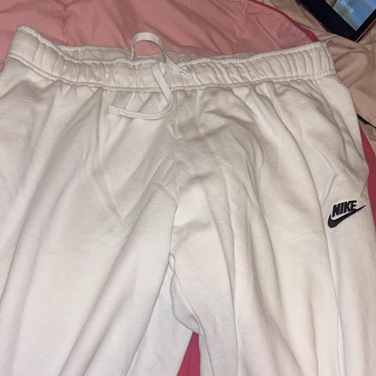 white nike sweatsuit worn once medium Depop