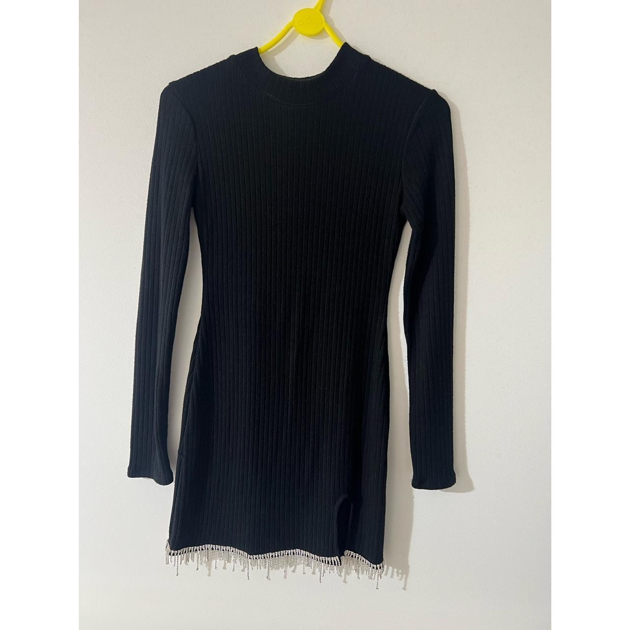 Zara jumper dress with diamond detailed hem. Size... Depop