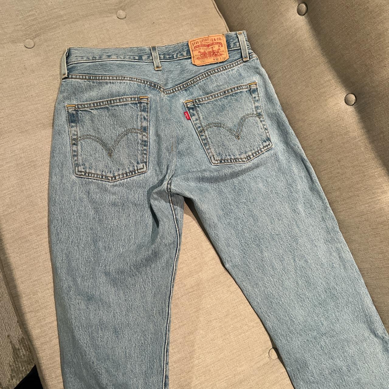 Low rise vintage Levi’s jeans Baggy fit Altered to... - Depop