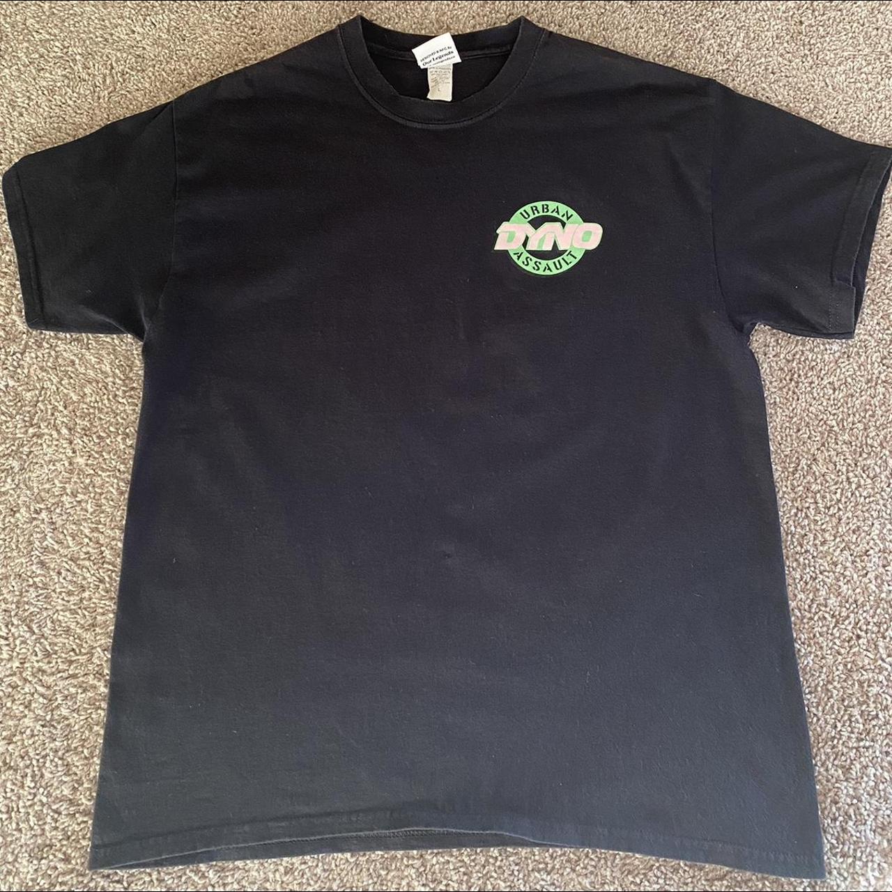 Our Legacy Men's Black and Green T-shirt