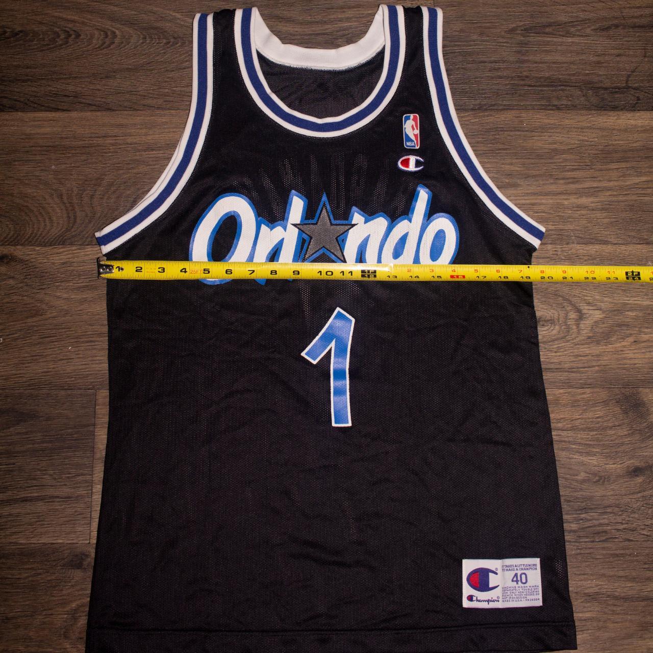 Champion Orlando Hardaway basketball jersey Black - Depop