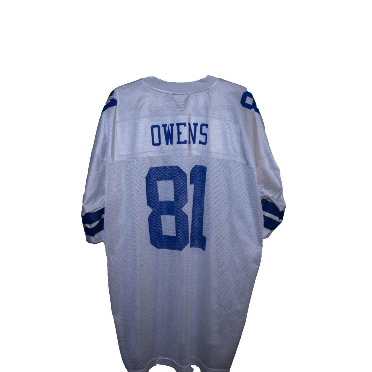 vintage dallas cowboys jersey terrell owens 81 mens - Depop