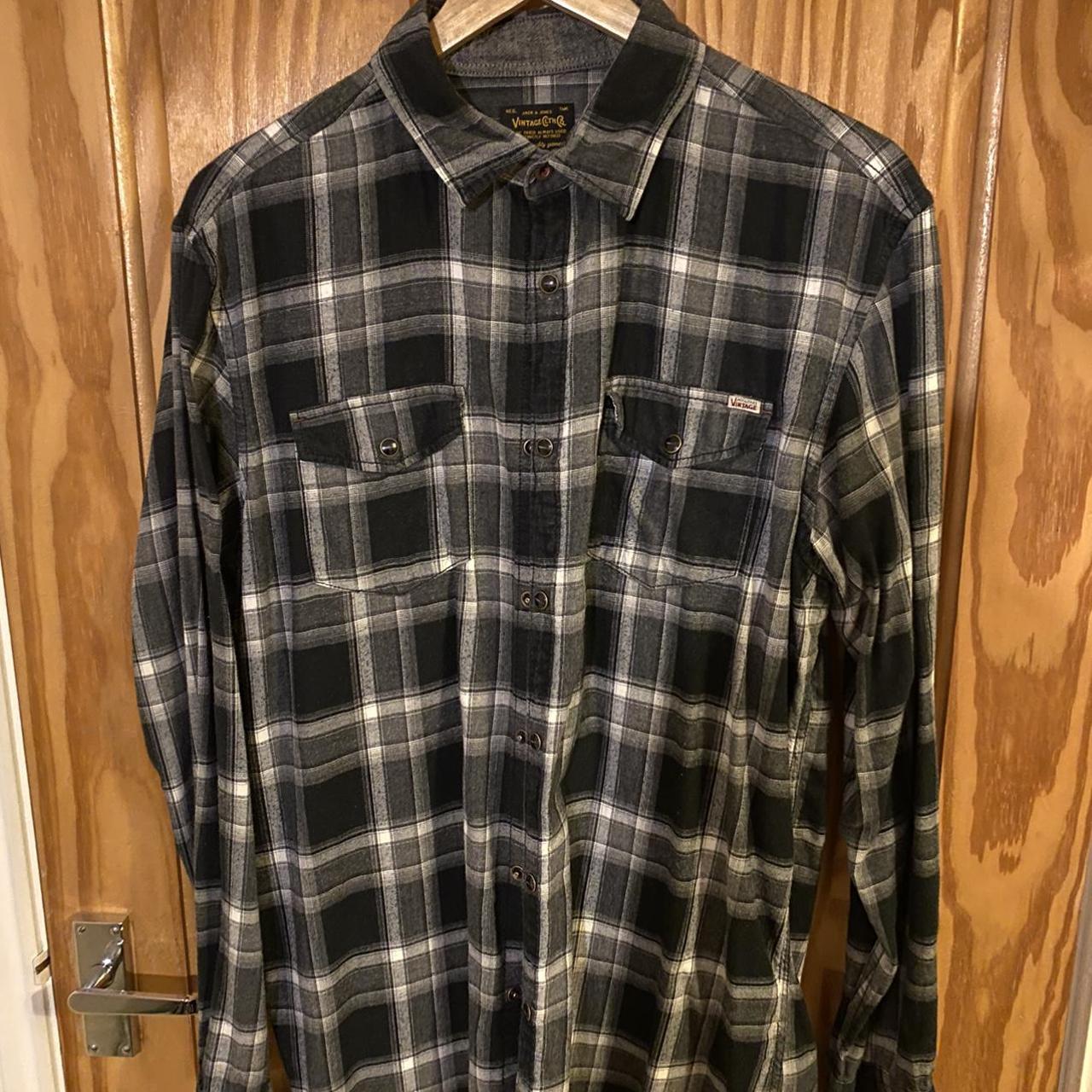 Jack and Jones flannel shirt Size L Soft... - Depop