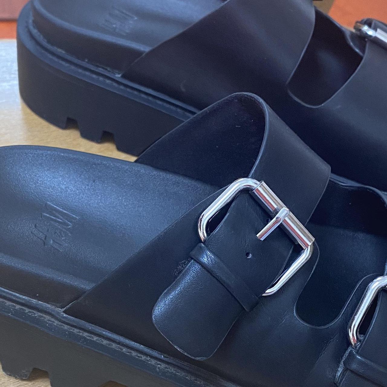 Black H&m Chunky Platform Sandals With Adjustable - Depop