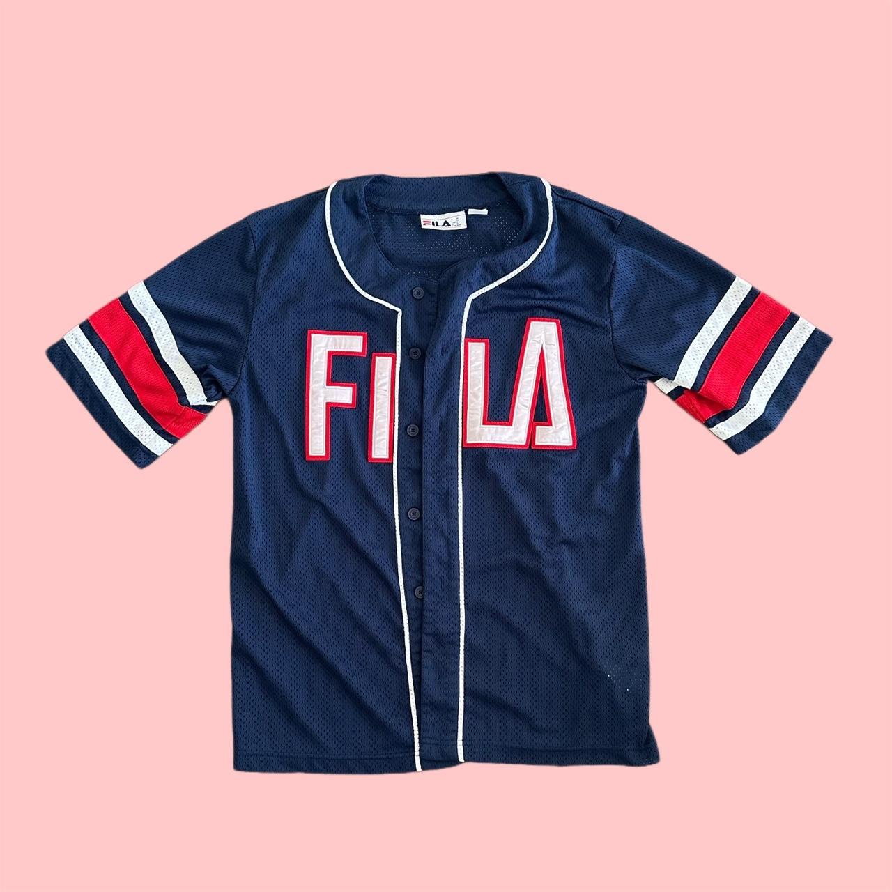 Fila baseball jersey mens best sale